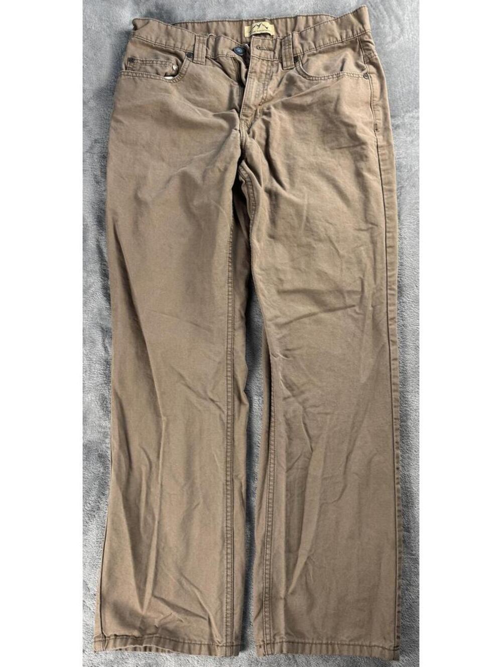 Blue Mountain Chino Pants Mens 32x32 Beige Cotton Canvas Outdoors Workwear